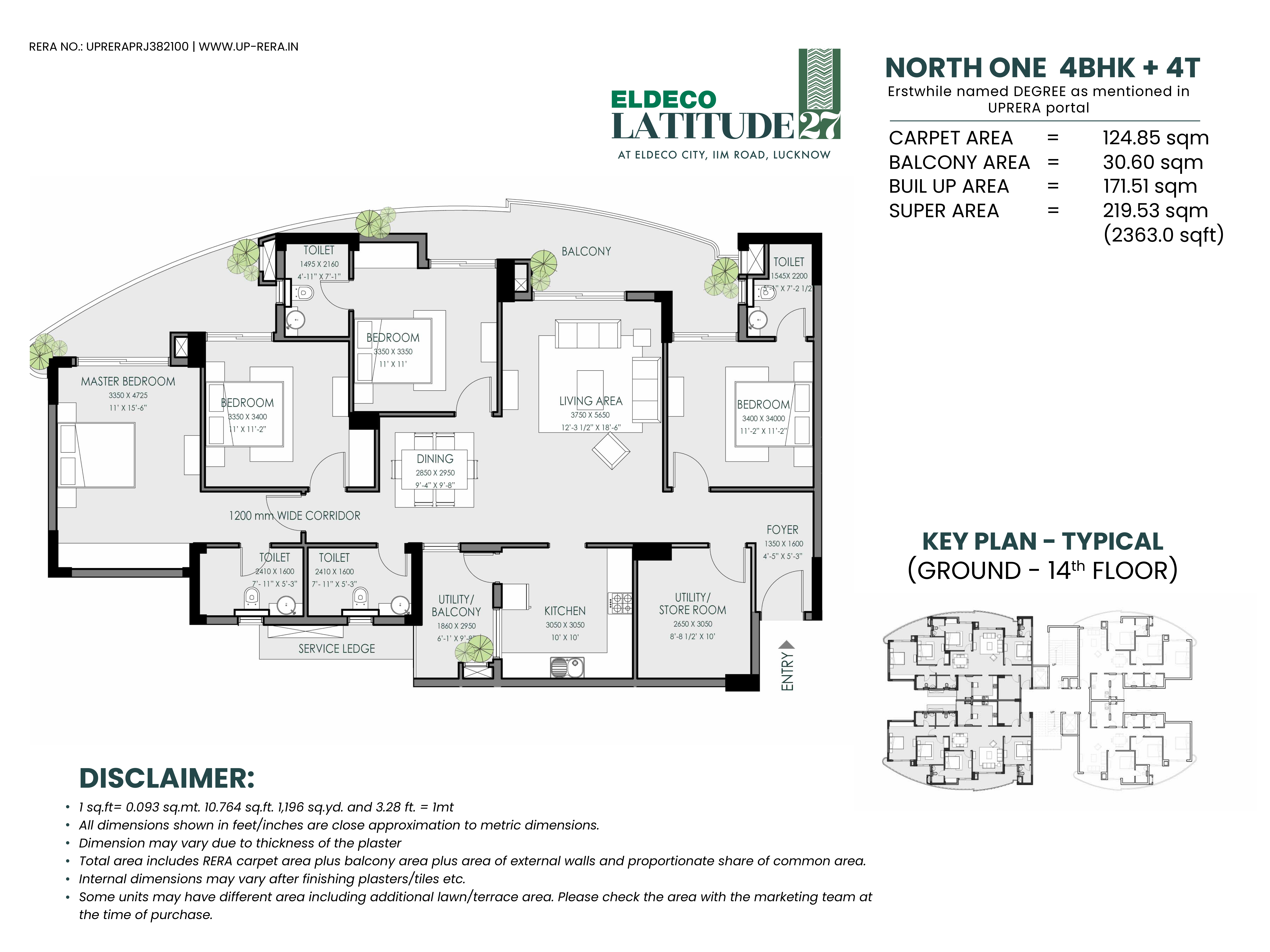 North One - 4BHK+4T